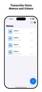 Transcribe Voice Notes & Memo screenshot #1 for iPhone