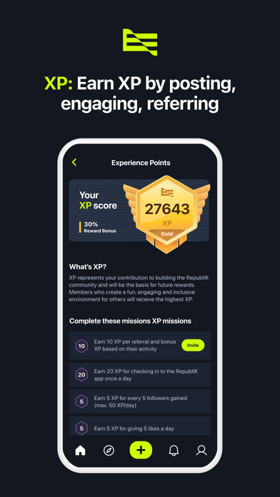 RepubliK・Social Media Platform Screenshot