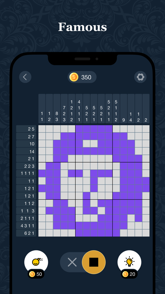 #7. ArtCross: Nonogram Puzzles (iOS) 由: Anna Tikanova