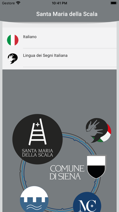 Siena SMS guida in IT e LIS Screenshot