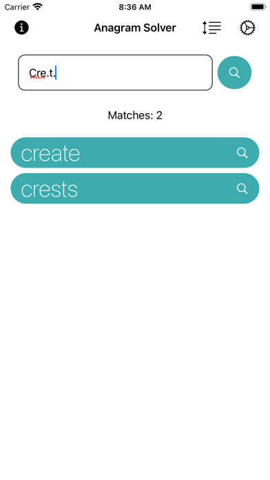 Anagram Solver Screenshot