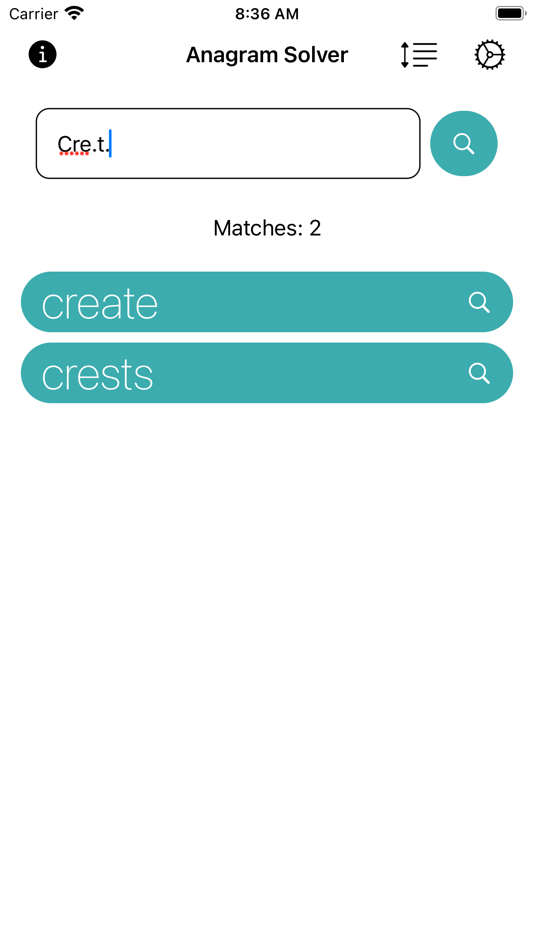 #4. Anagram Solver (iOS) 由: HARRY ANTHONY PAUL WITCOMB