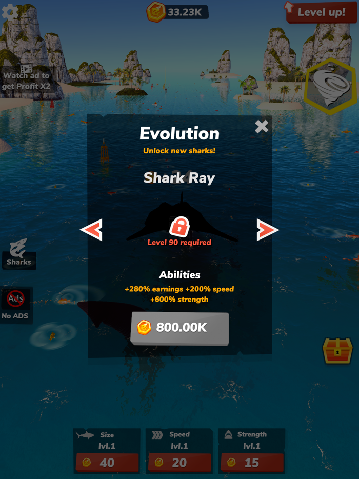 Idle Shark 2-Mega Tycoon Game