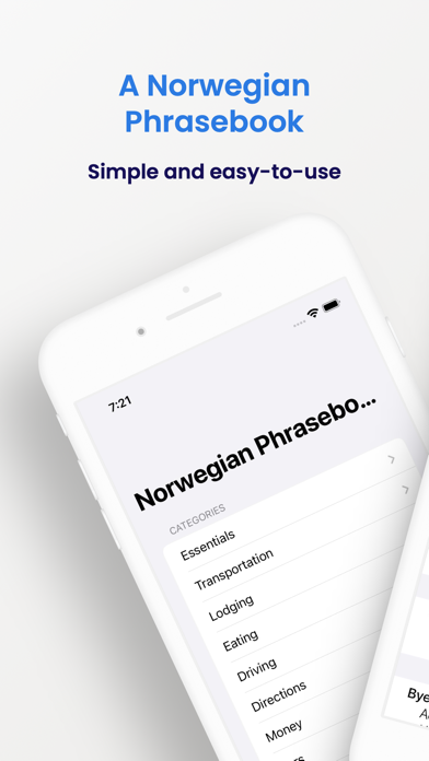 Norwegian Phrasebook Screenshot