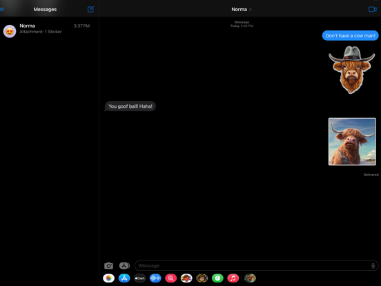 Screenshot #5 pour Highland Cow Stickers