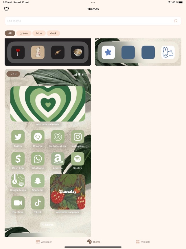 Aesthetic Matcha stylish icons Home Screen Idea [91B87aNrWFPPp0vSHze3] by  Emma | WidgetClub