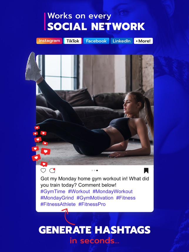 Fitness Hashtags App on the App Store