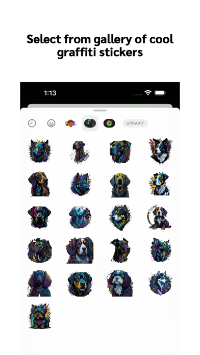 Graffiti Dog Stickers Screenshot