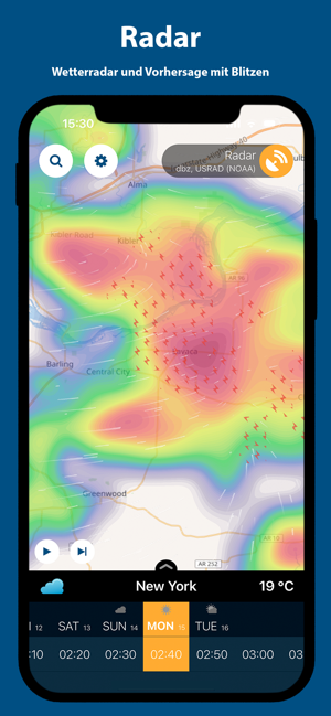 ‎Ventusky: Wetterkarten & Radar Screenshot