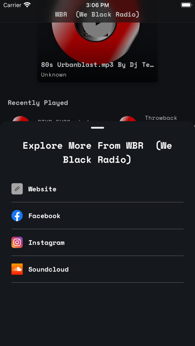 W.B.R. (We Black Radio) Screenshot