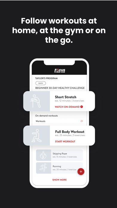 Focus Fitness Club Screenshot