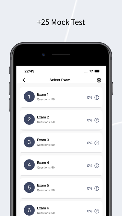 Prometric Exam Mock Test Screenshot