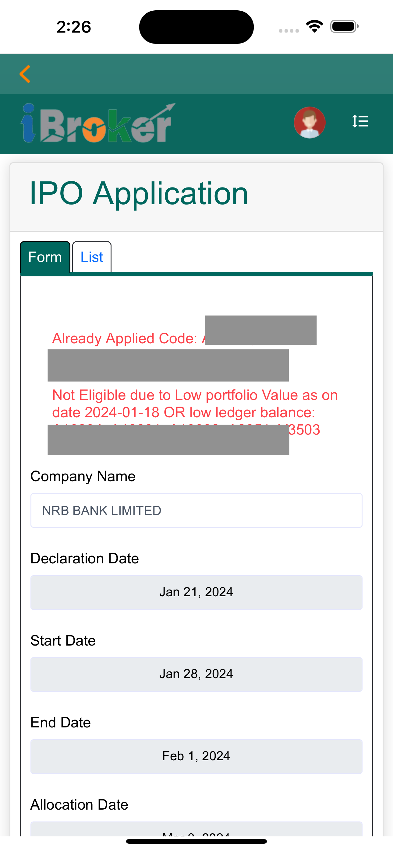 iBroker LBSL