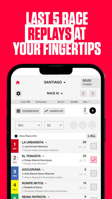 PointsBet Racing Screenshot