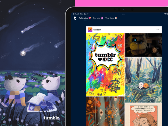 Tumblr – Cultuur, kunst, chaos iPad app afbeelding 1