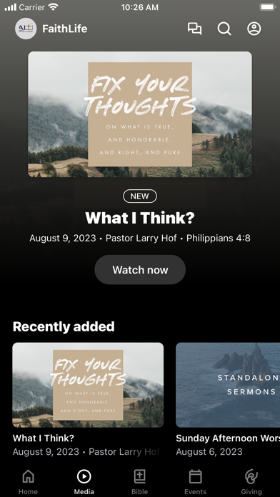Faith Baptist Greenfield Screenshot