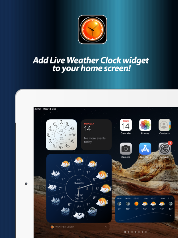 Screenshot #4 pour Weather Clock Widget