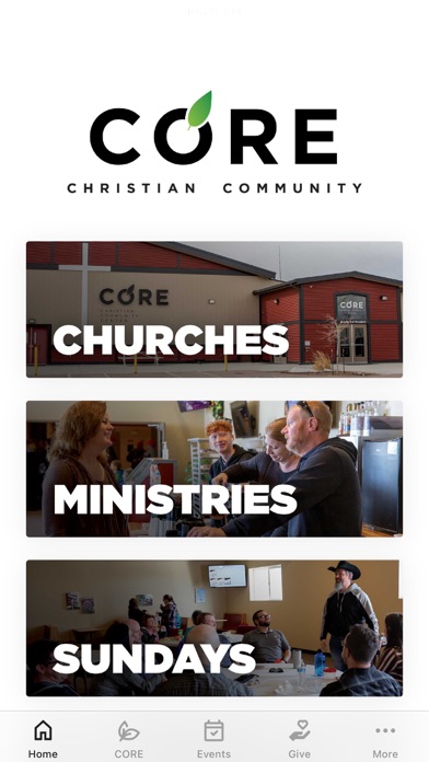 CORE Christian Community Screenshot