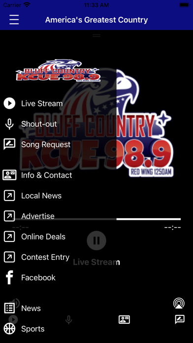 Bluff Country KCUE Screenshot