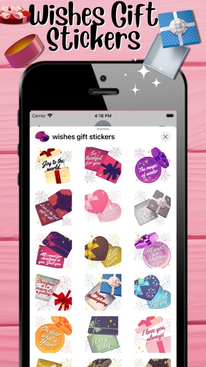 wishes gift stickers