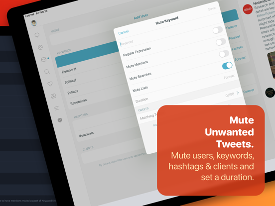 Tweetbot for Twitter iPad app afbeelding 5