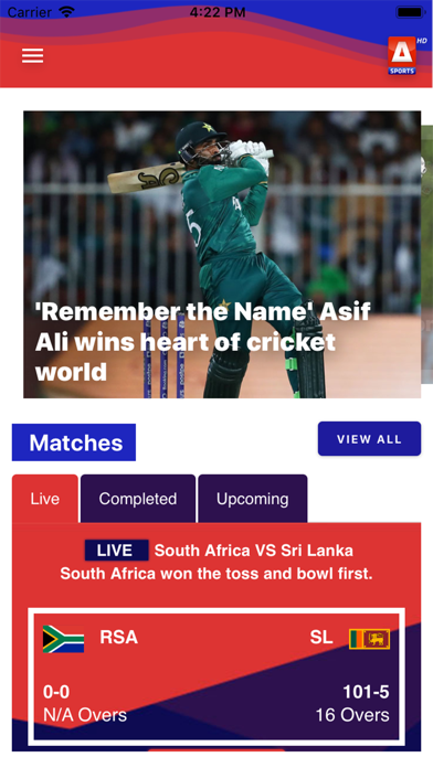 A Sports HD Screenshot