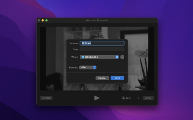 Webcam Recorder on the Mac App Store
