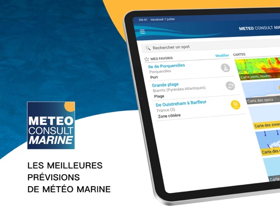 Météo Marine iPad app afbeelding 1