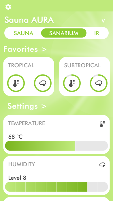 KLAFS Sauna Screenshot