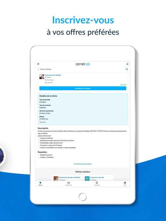 Screenshot #6 pour CornerJob - Offres d'emploi