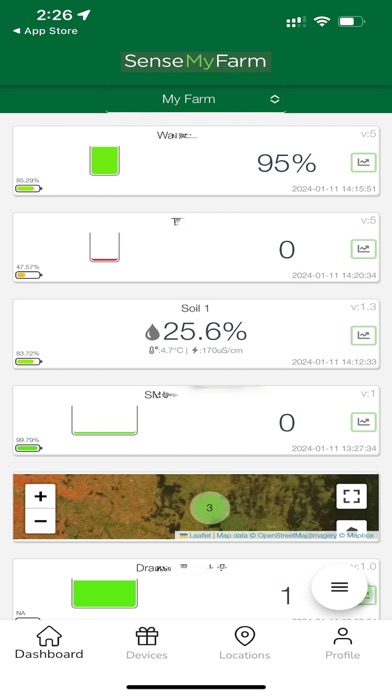 SenseMyFarm Screenshot 1 - AppWisp.com SenseMyFarm Screenshot 1 - AppWisp.com
