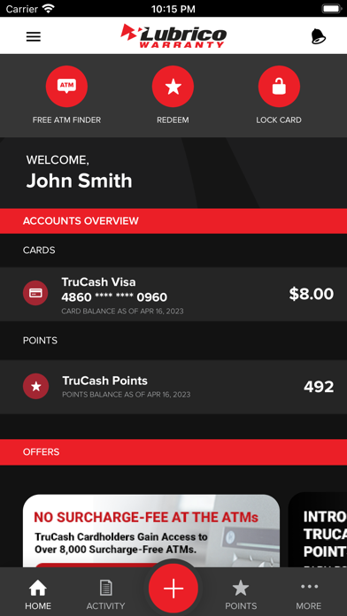 Lubrico TruCash Wallet Screenshot