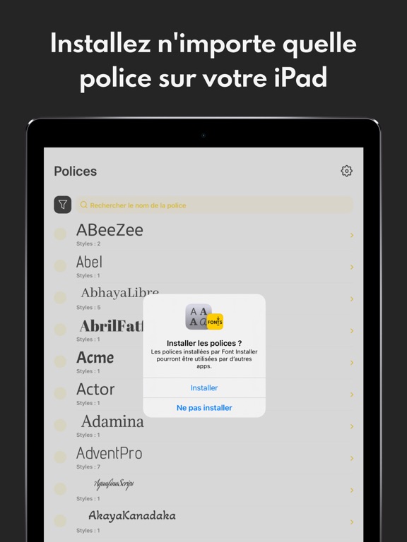 Screenshot #4 pour Font Installer: Ecriture Texte