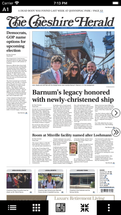 The Cheshire Herald eEdition Screenshot