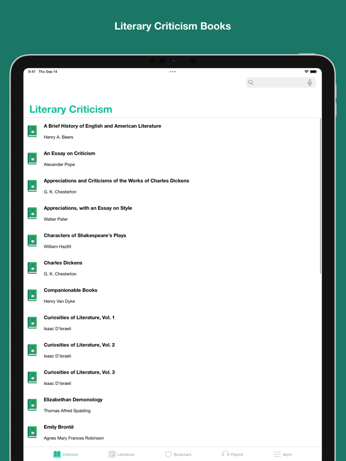 Literary Criticism Books
