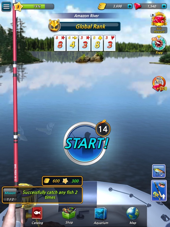 Screenshot #4 pour Fishing Season:River To Ocean