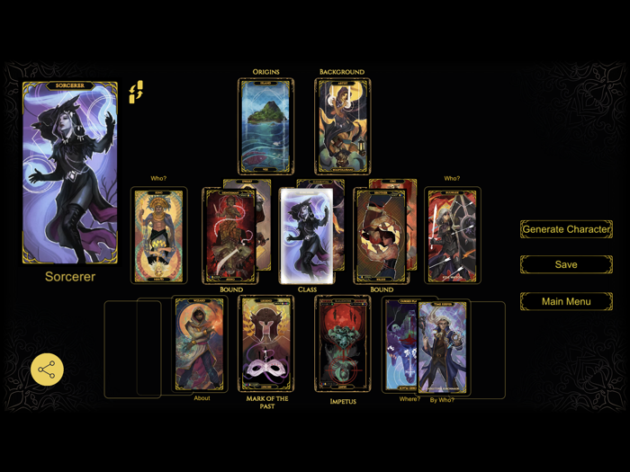 Fatum Character Creator Deck