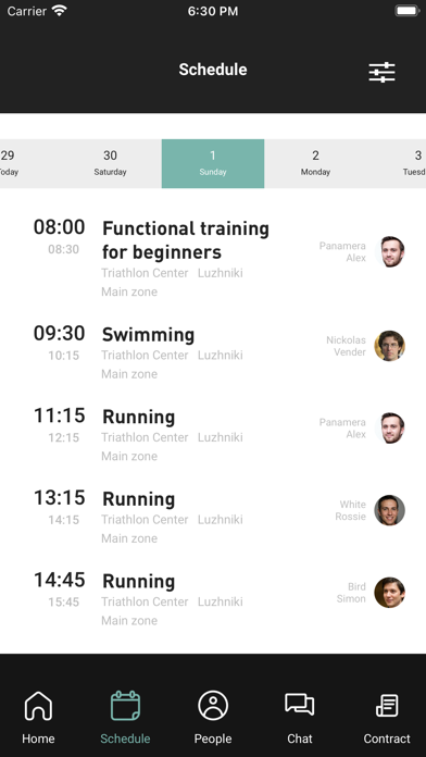 Triathlon Center Screenshot
