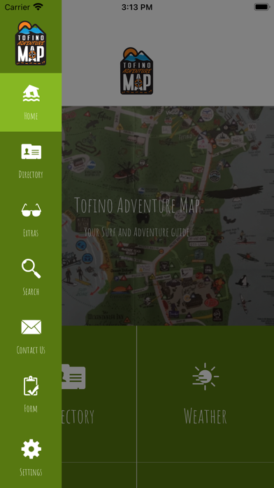 Tofino Adventure M App Screenshot