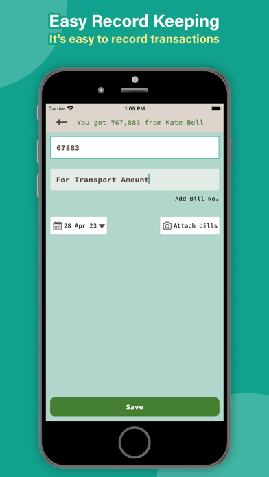 Khata Book Spending Tracker Screenshot