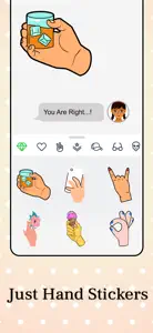 Just Hand Stickers screenshot #4 for iPhone