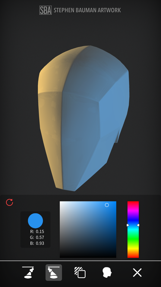#6. Head Study (iOS) 由: Stephen Bauman Artwork