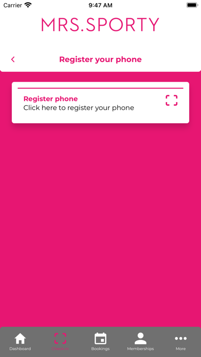 Mrs.Sporty App Screenshot