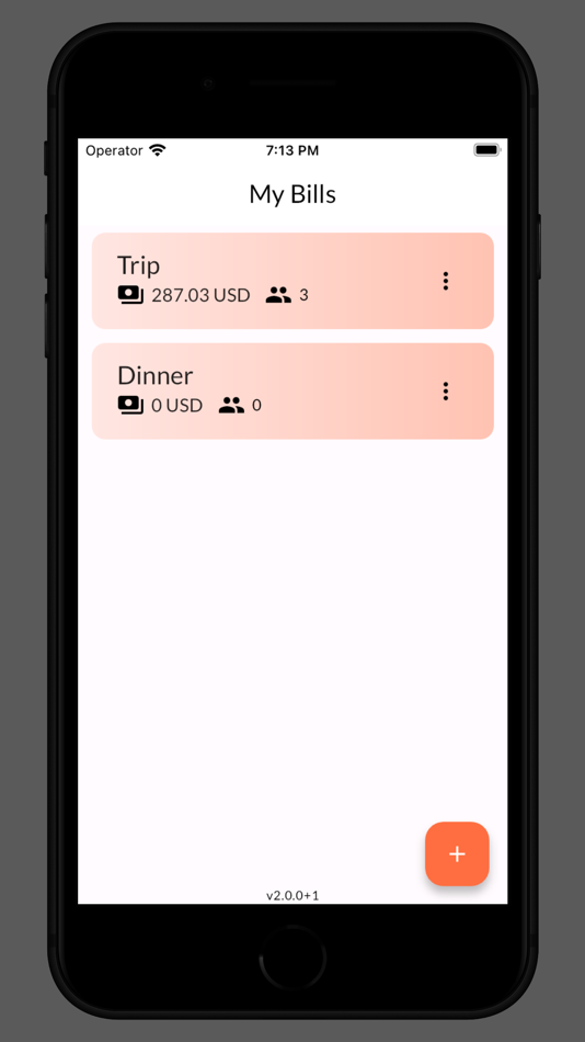 #2. Bills Splitter App (iOS) 由: Bartlomiej Niedziolka