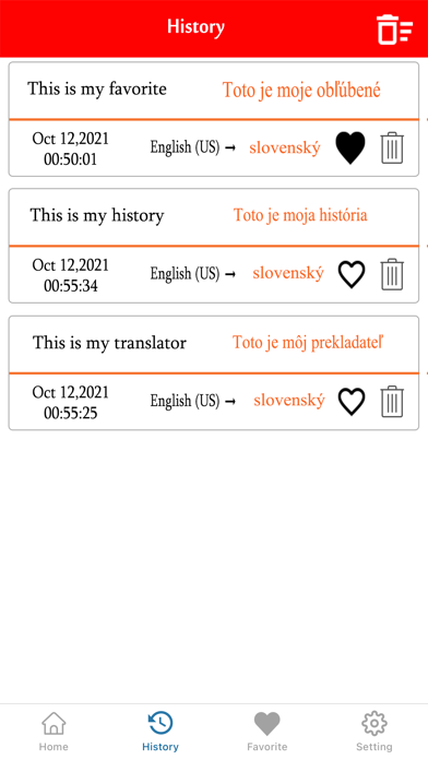 English To Slovak Translation Screenshot