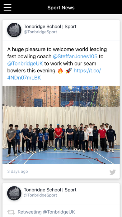 Tonbridge School Sport Screenshot