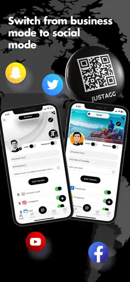 Game screenshot Justagg: Digital Business Card apk