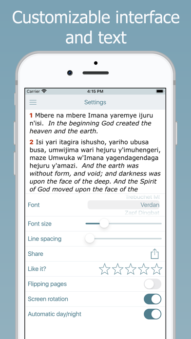 Kinyarwanda Bible. Biblia Yera Screenshot
