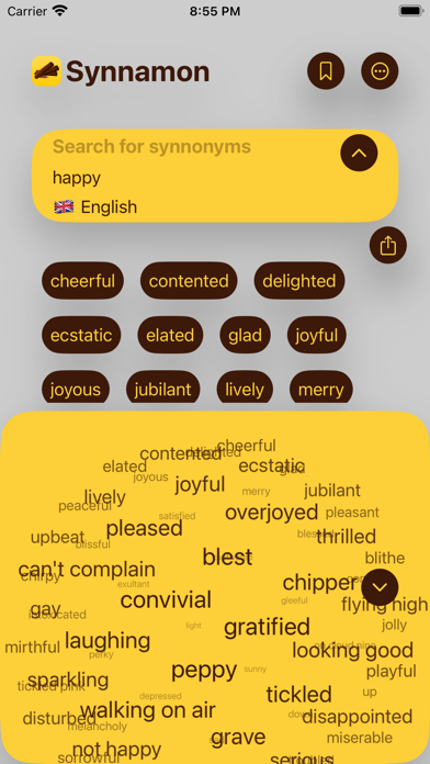 Synnamon - Cloud Thesaurus Screenshot