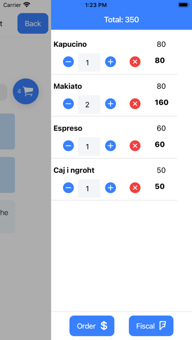 Caffe Bar Screenshot